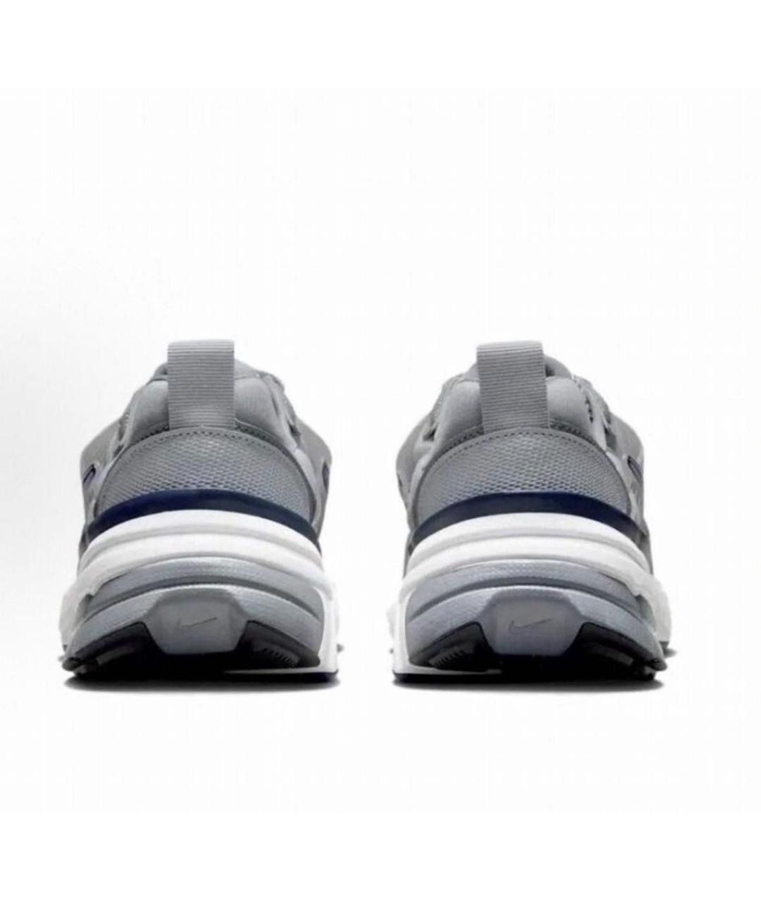 NIKE Серебряные текстильные низкие кроссовки / кеды, фото 4