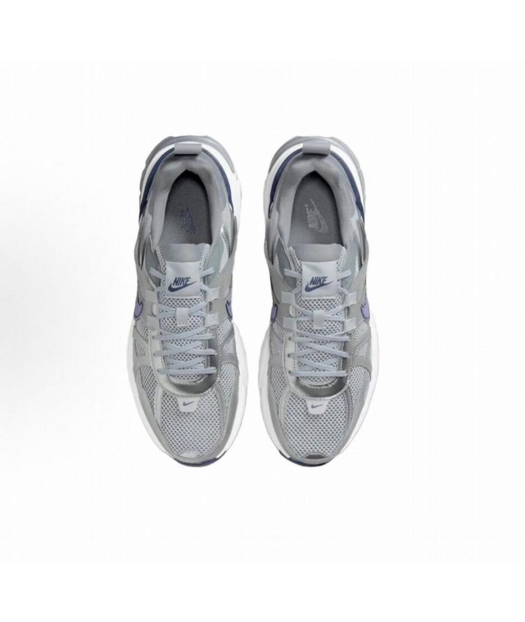 NIKE Серебряные текстильные низкие кроссовки / кеды, фото 3