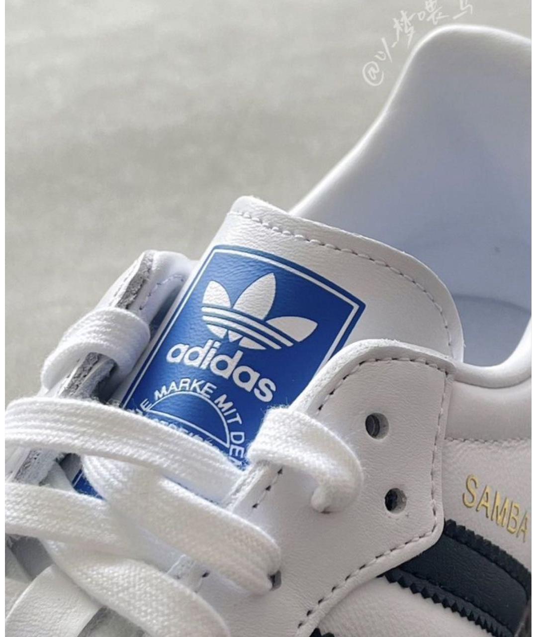 ADIDAS Белые кожаные кроссовки, фото 8