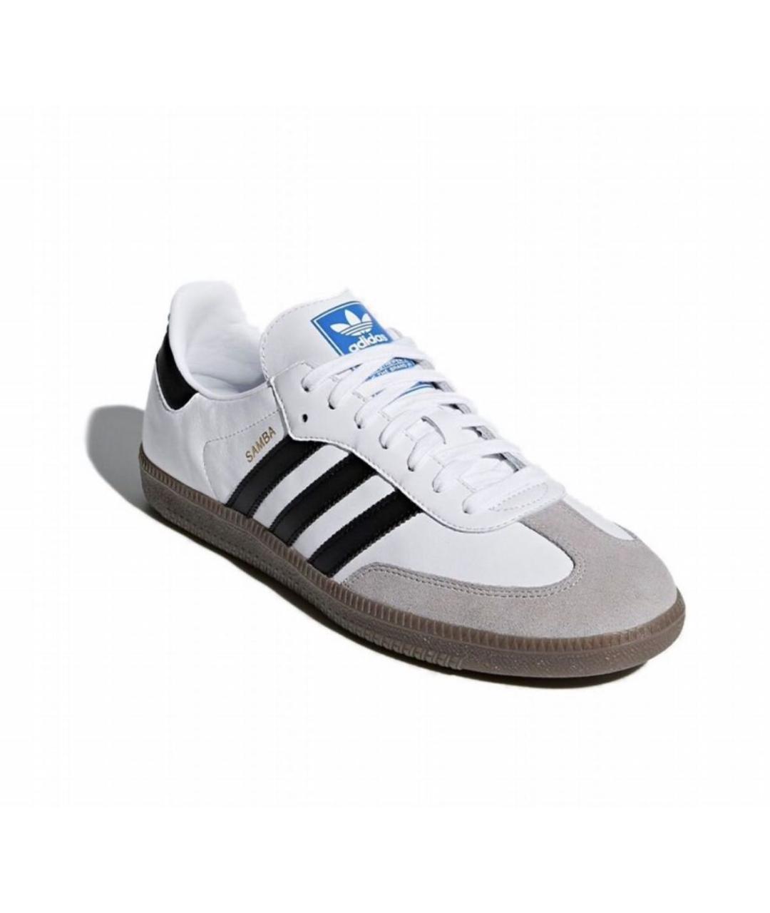 ADIDAS Белые кожаные кроссовки, фото 2