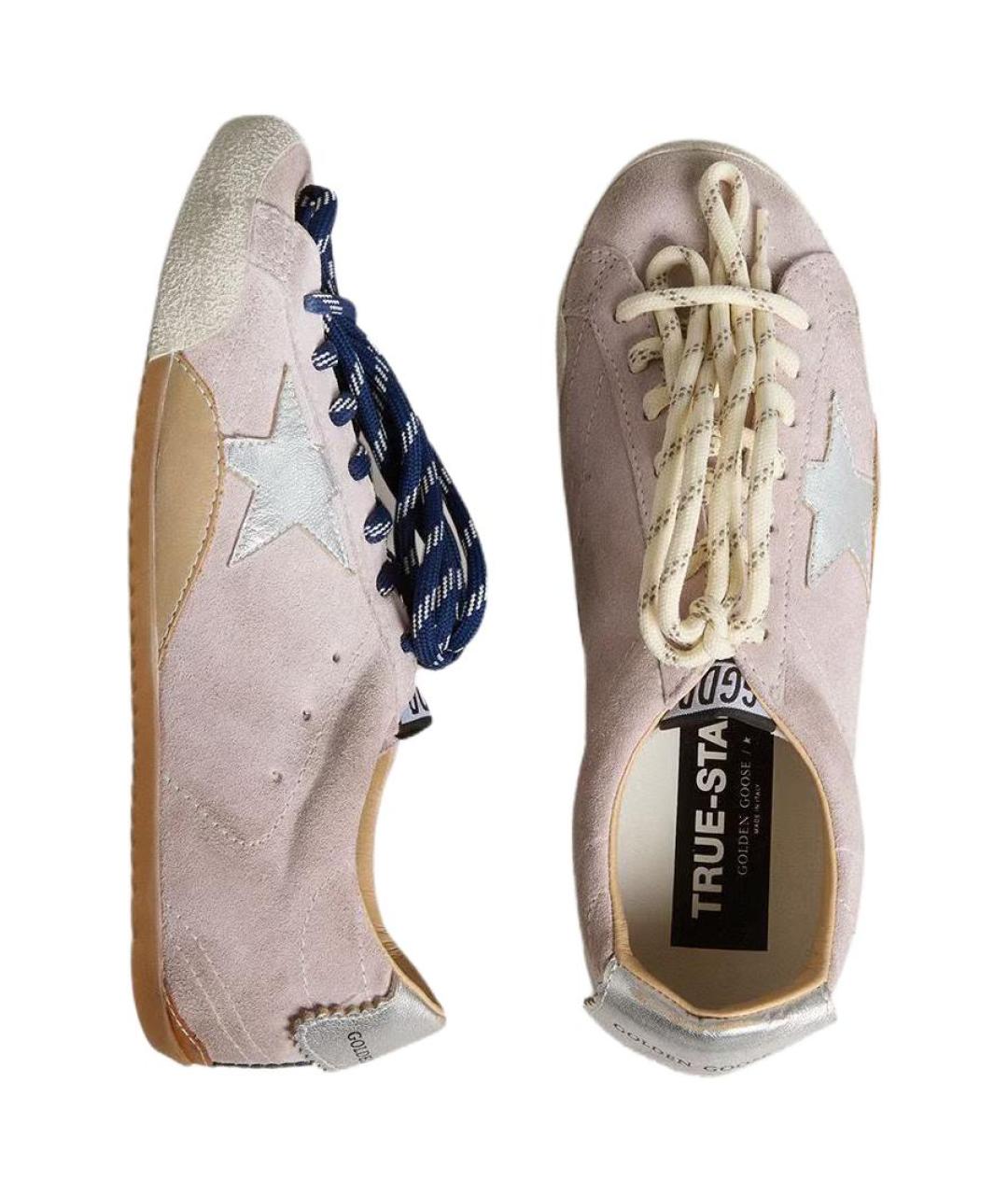 GOLDEN GOOSE DELUXE BRAND Розовые кожаные кеды, фото 4