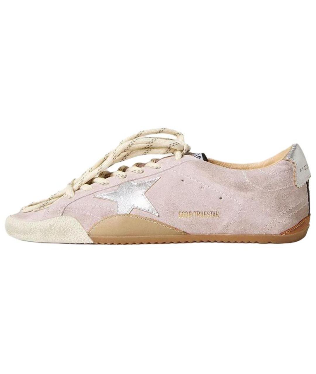 GOLDEN GOOSE DELUXE BRAND Розовые кожаные кеды, фото 6