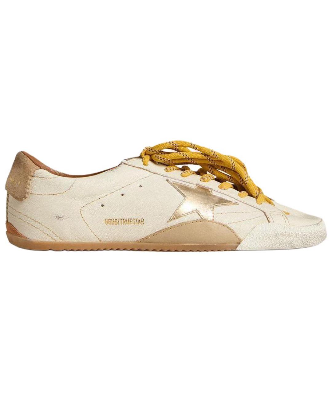 GOLDEN GOOSE DELUXE BRAND Белые низкие кроссовки / кеды, фото 1