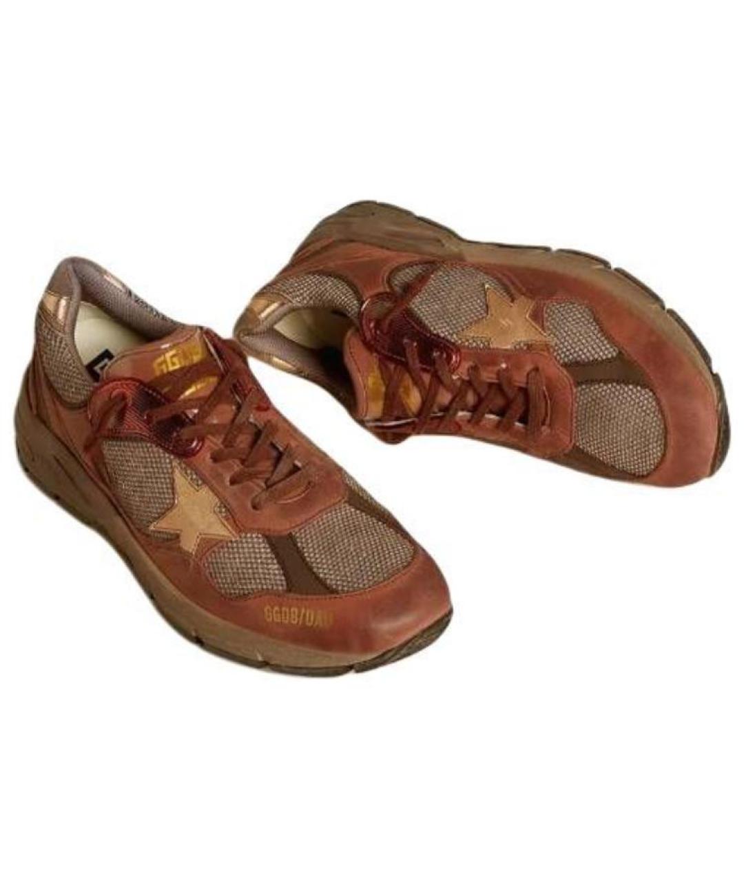 GOLDEN GOOSE DELUXE BRAND Коричневые низкие кроссовки / кеды, фото 3