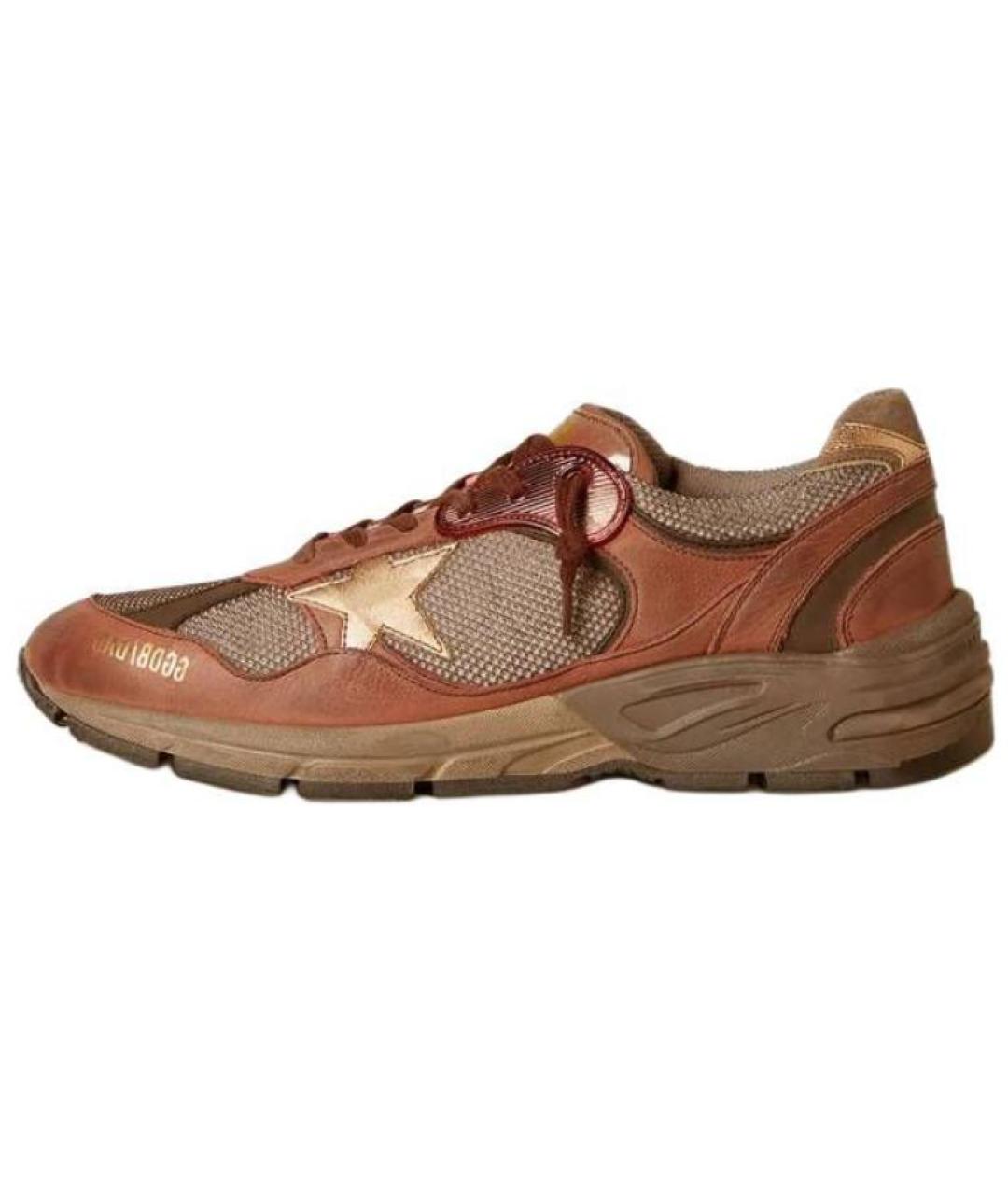 GOLDEN GOOSE DELUXE BRAND Коричневые низкие кроссовки / кеды, фото 2