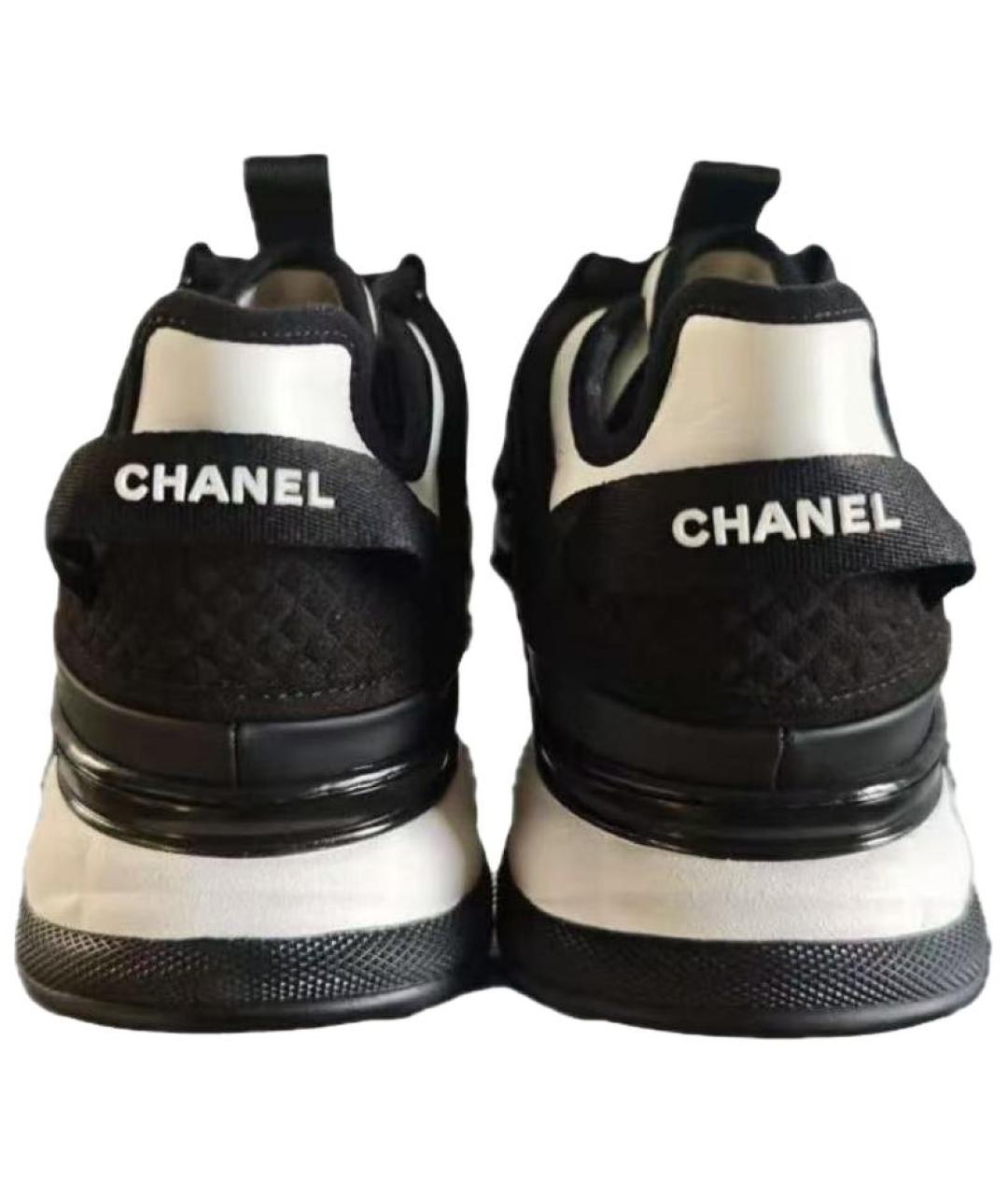 CHANEL Черные кроссовки, фото 4