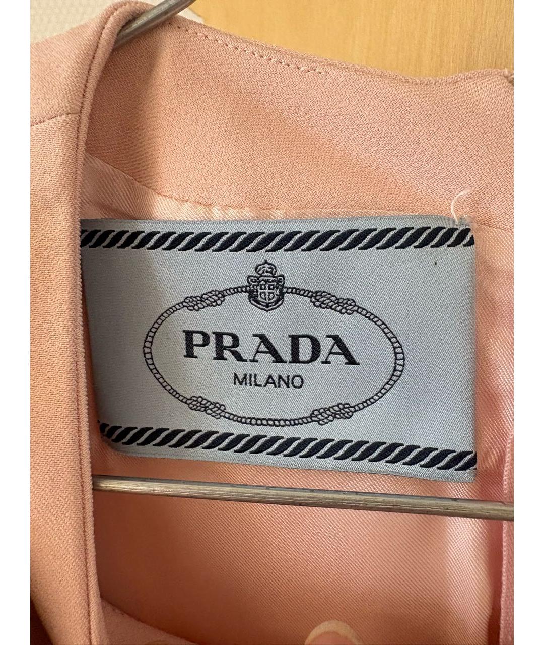 PRADA Розовое вискозное коктейльное платье, фото 7