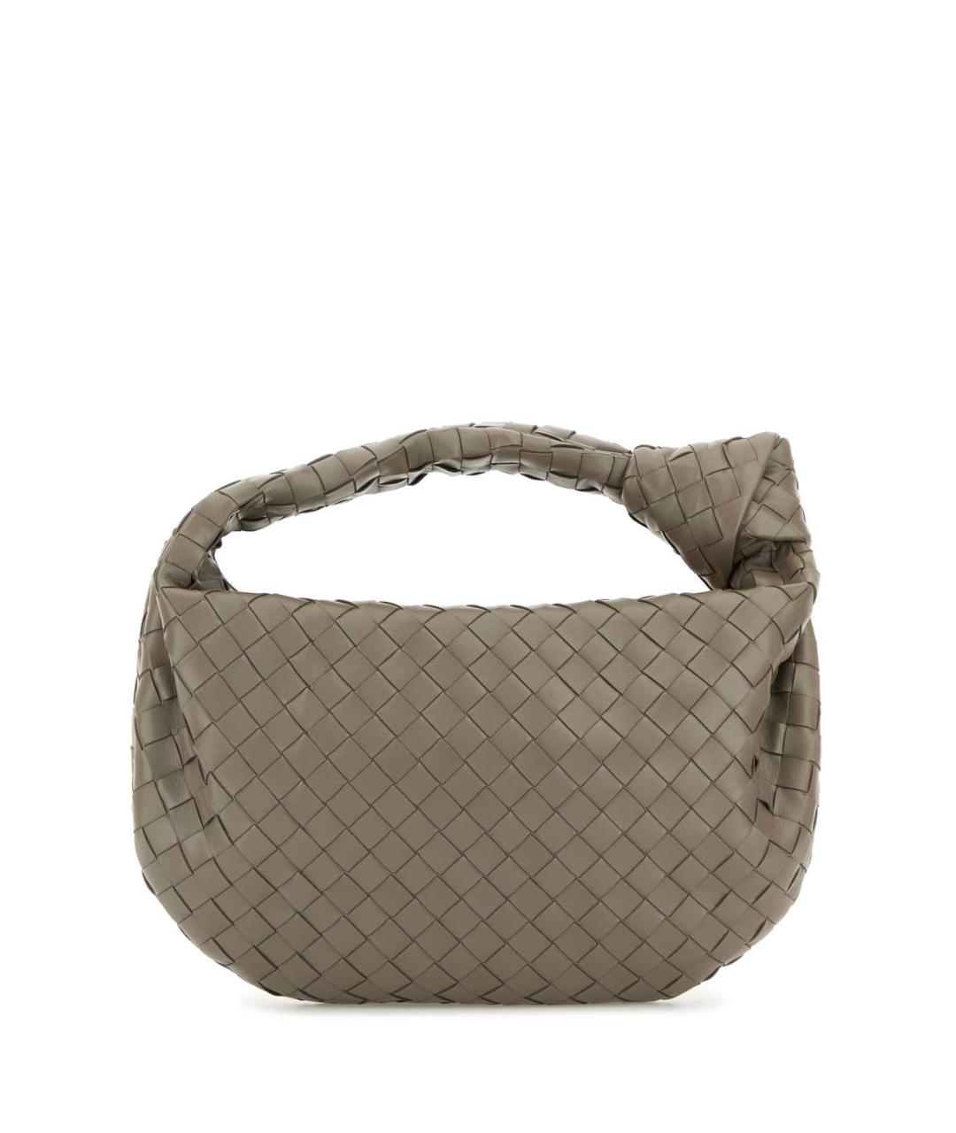 BOTTEGA VENETA Бежевая кожаная сумка с короткими ручками, фото 3