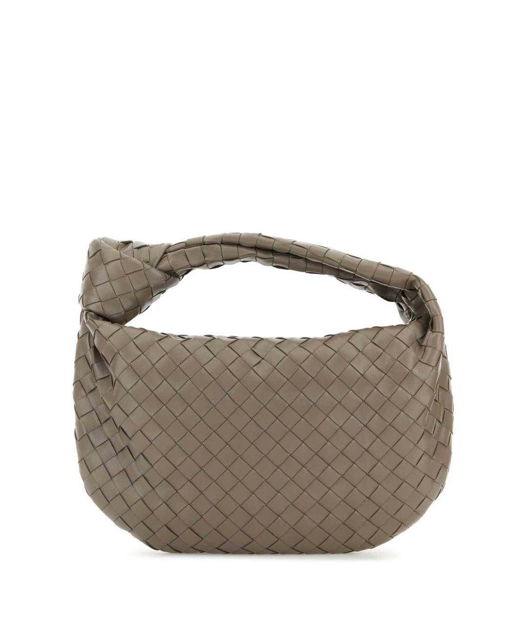 BOTTEGA VENETA Бежевая кожаная сумка с короткими ручками, фото 1