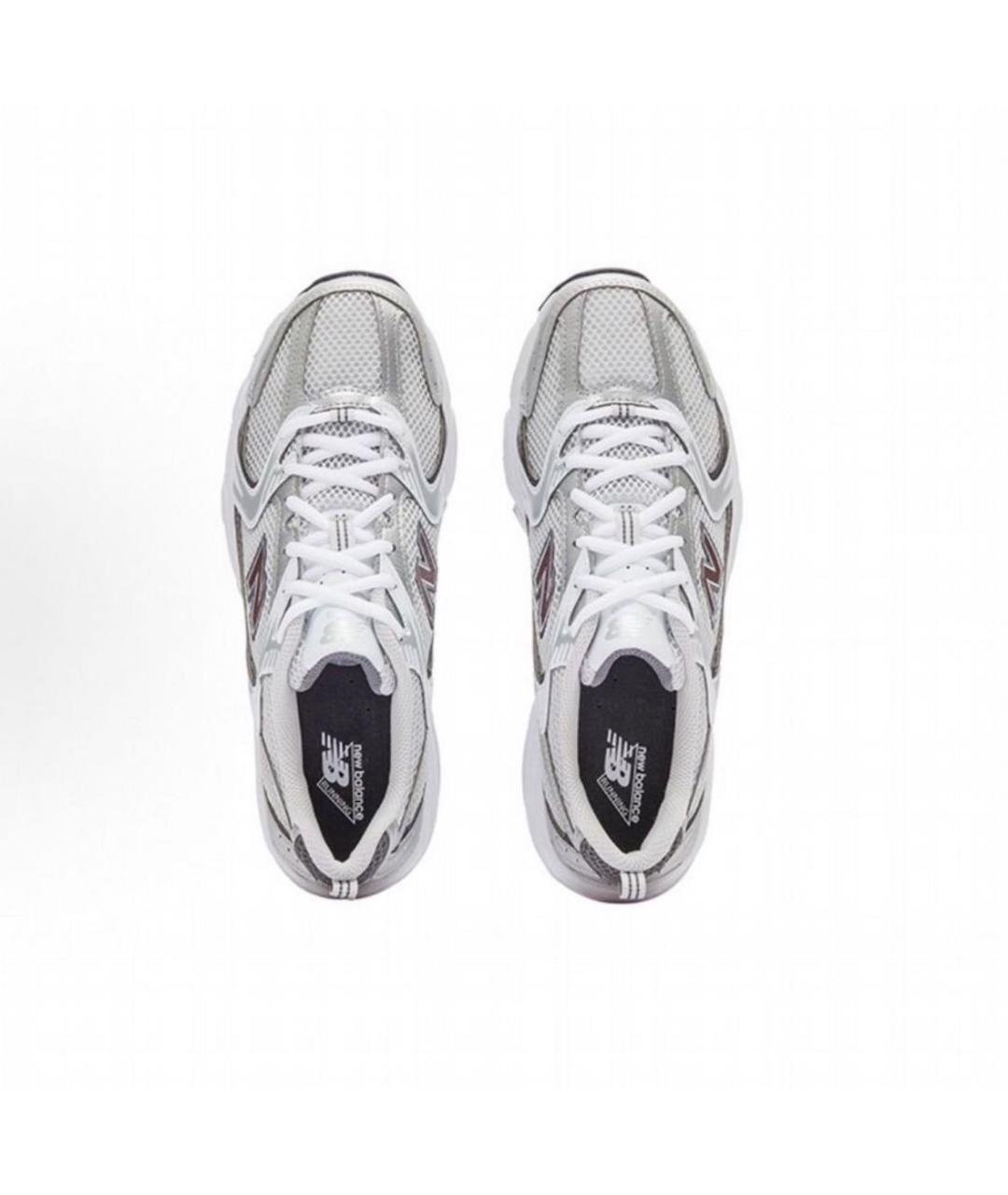 NEW BALANCE Серебряные текстильные низкие кроссовки / кеды, фото 3