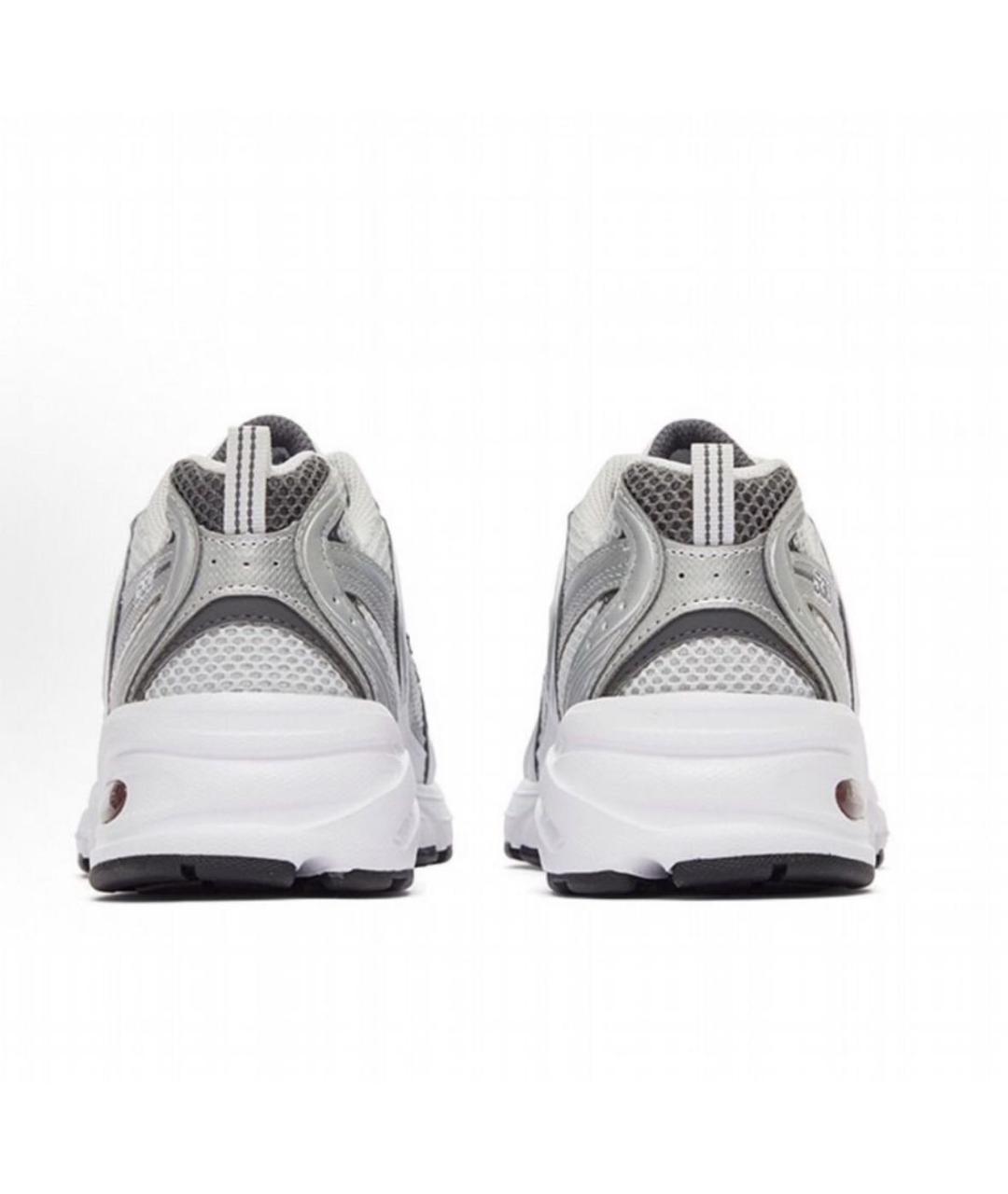 NEW BALANCE Серебряные текстильные низкие кроссовки / кеды, фото 4