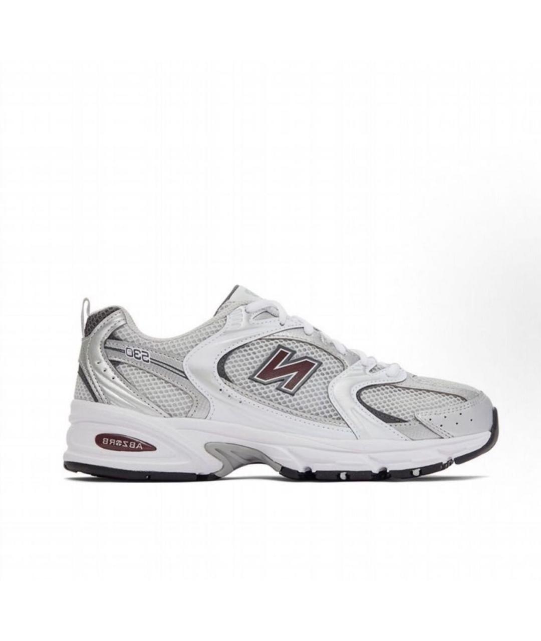 NEW BALANCE Серебряные текстильные низкие кроссовки / кеды, фото 9