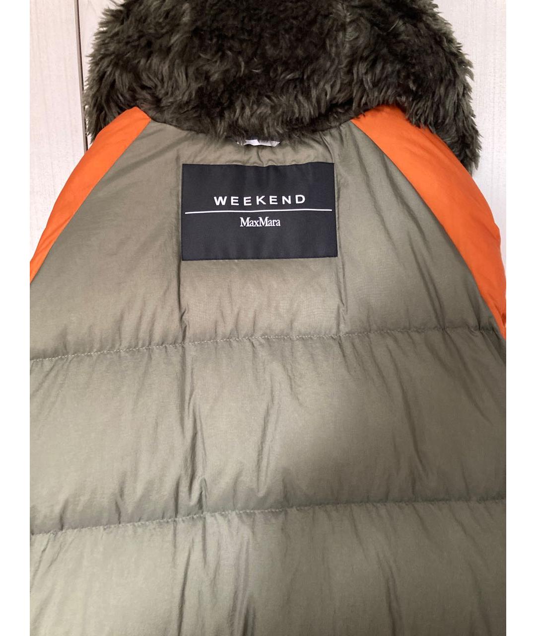 WEEKEND MAX MARA Хаки полиамидовая парка, фото 3