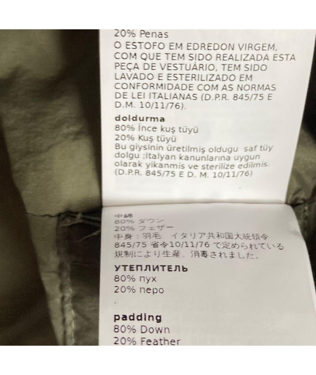 WEEKEND MAX MARA Хаки полиамидовая парка, фото 6