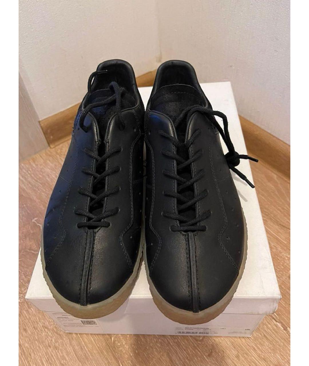 MM6 MAISON MARGIELA Черные кожаные кеды, фото 2