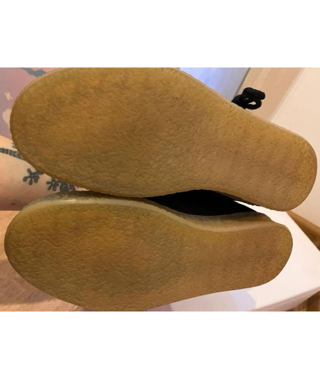 MM6 MAISON MARGIELA Черные кожаные кеды, фото 5