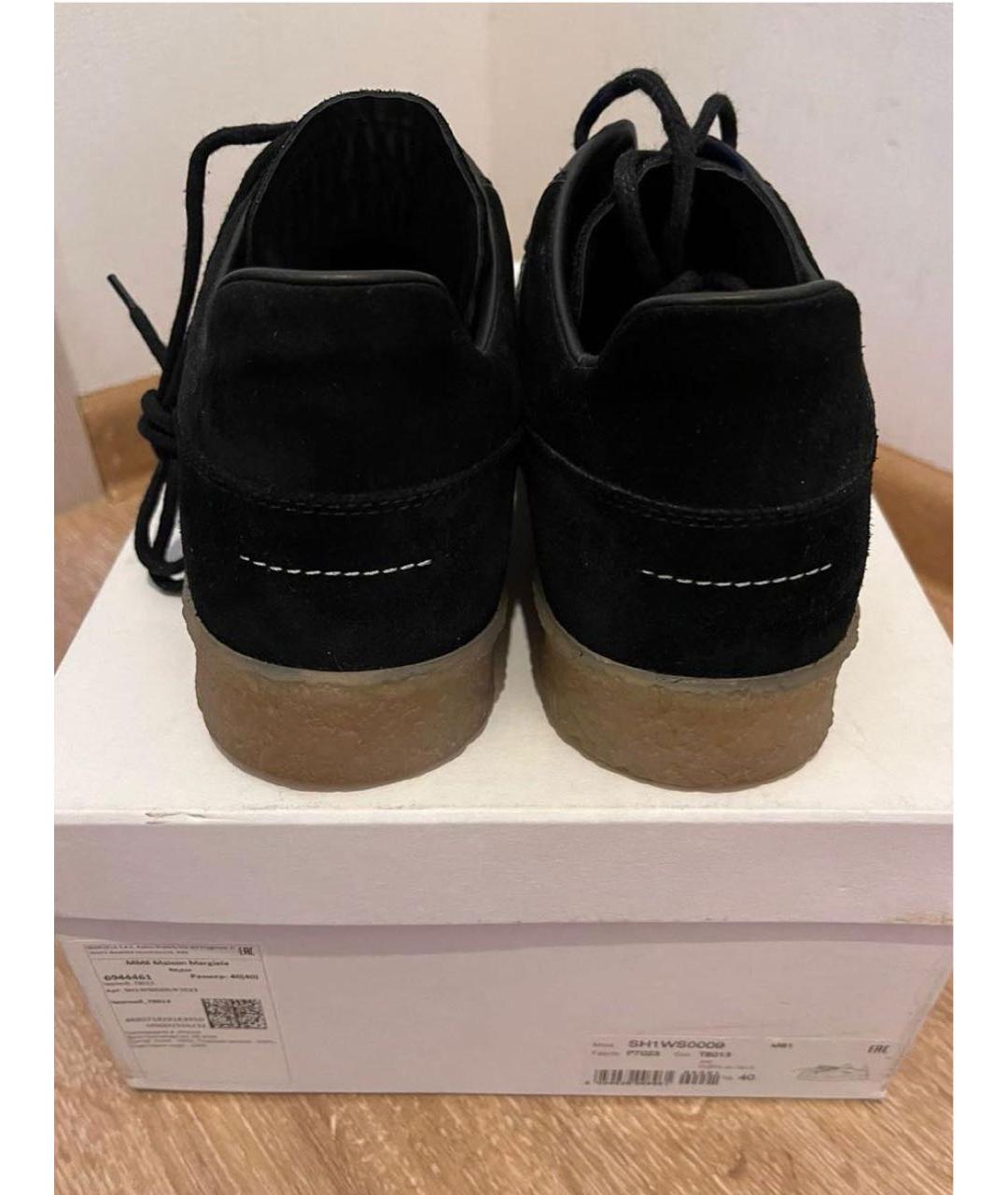 MM6 MAISON MARGIELA Черные кожаные кеды, фото 4