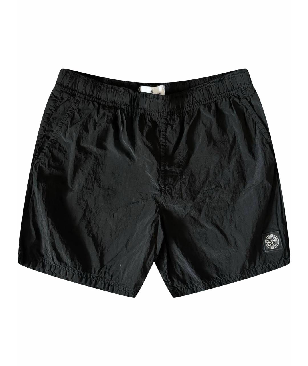 STONE ISLAND Черные шорты, фото 1