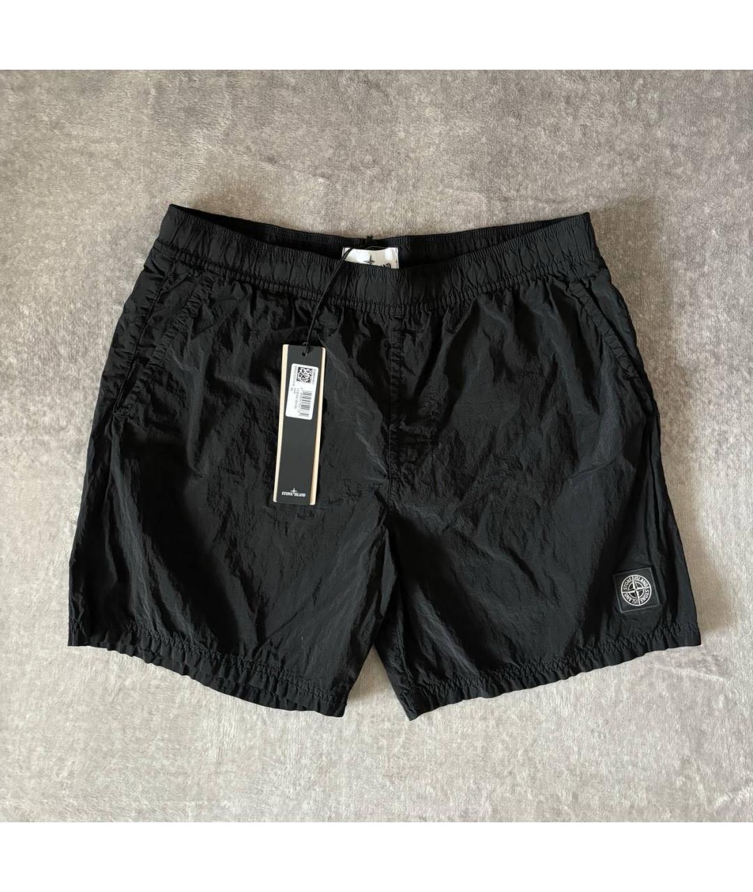 STONE ISLAND Черные шорты, фото 7
