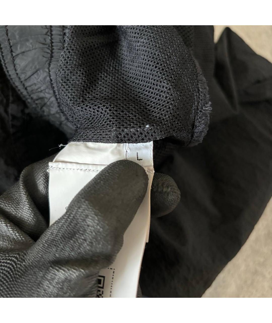 STONE ISLAND Черные шорты, фото 4
