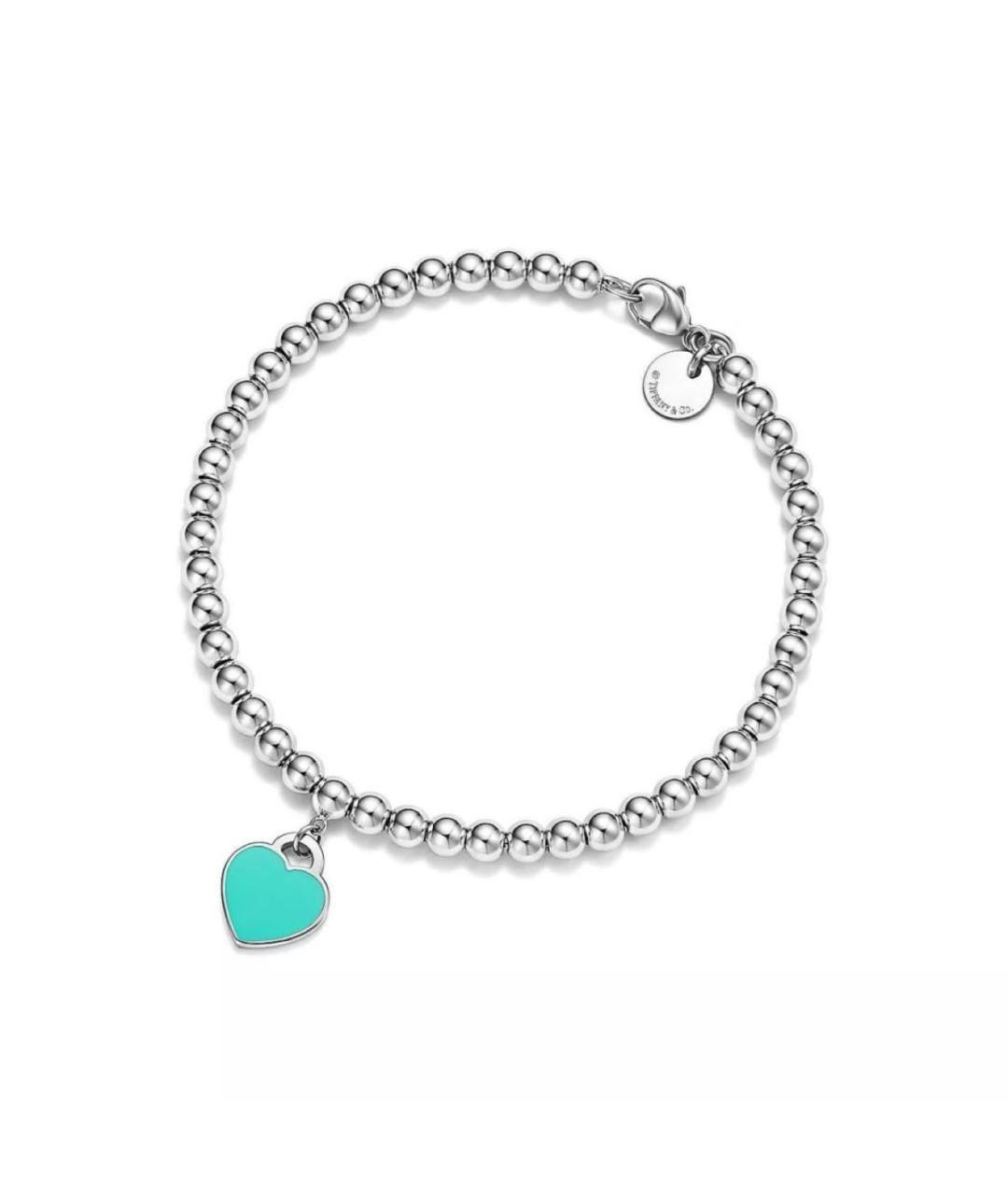 TIFFANY&CO Бирюзовый серебряный браслет, фото 3