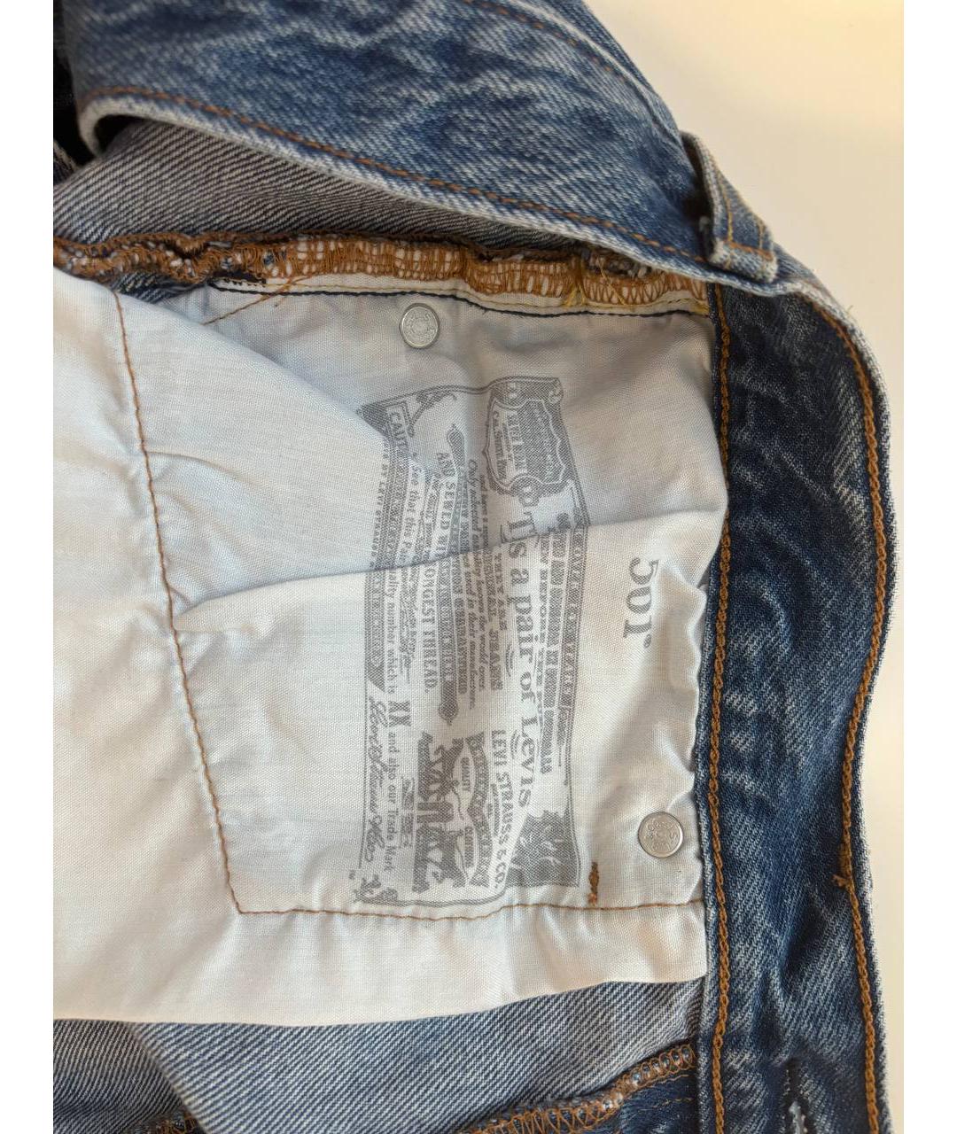 LEVI'S Голубые хлопковые шорты, фото 6