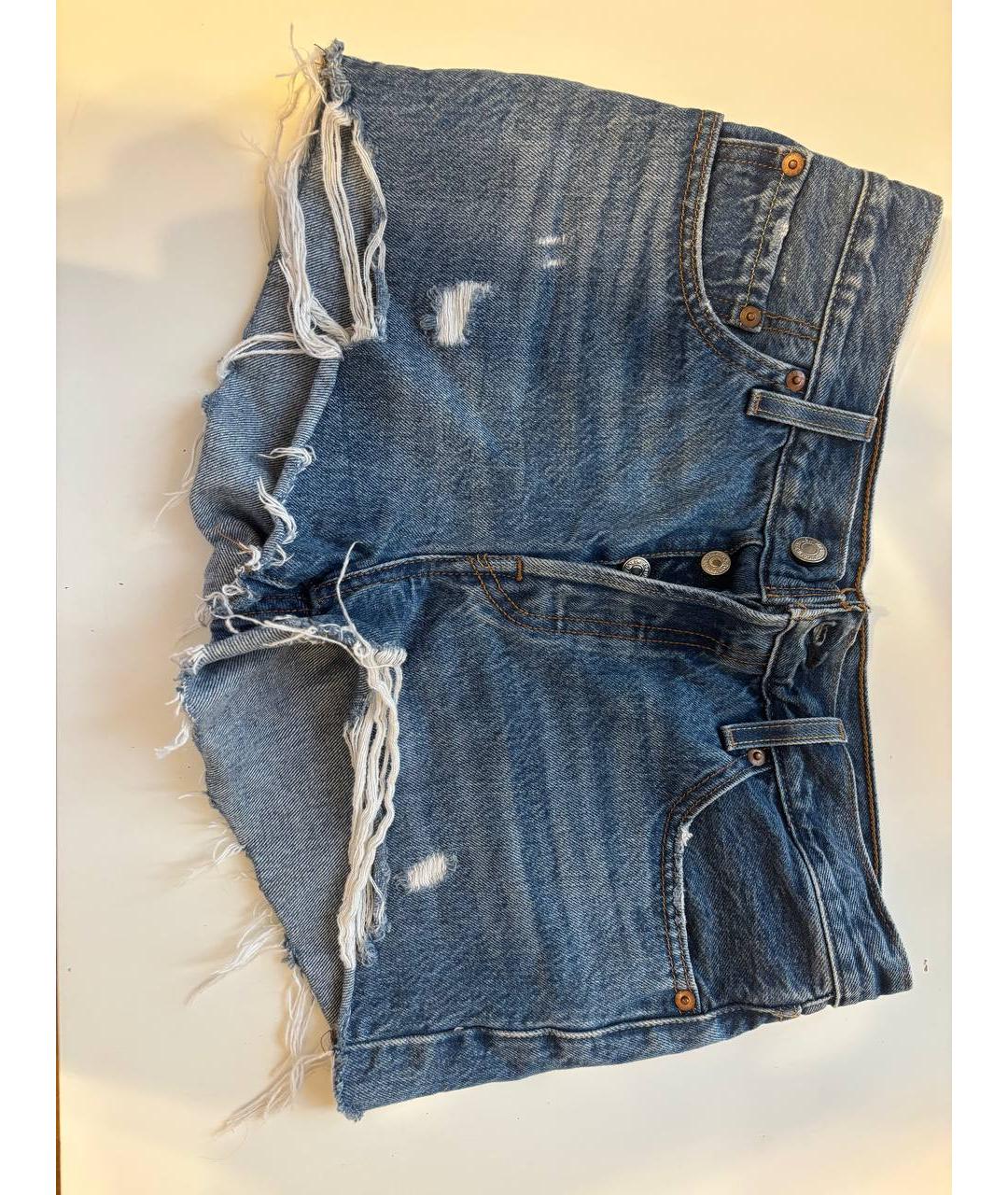 LEVI'S Голубые хлопковые шорты, фото 10