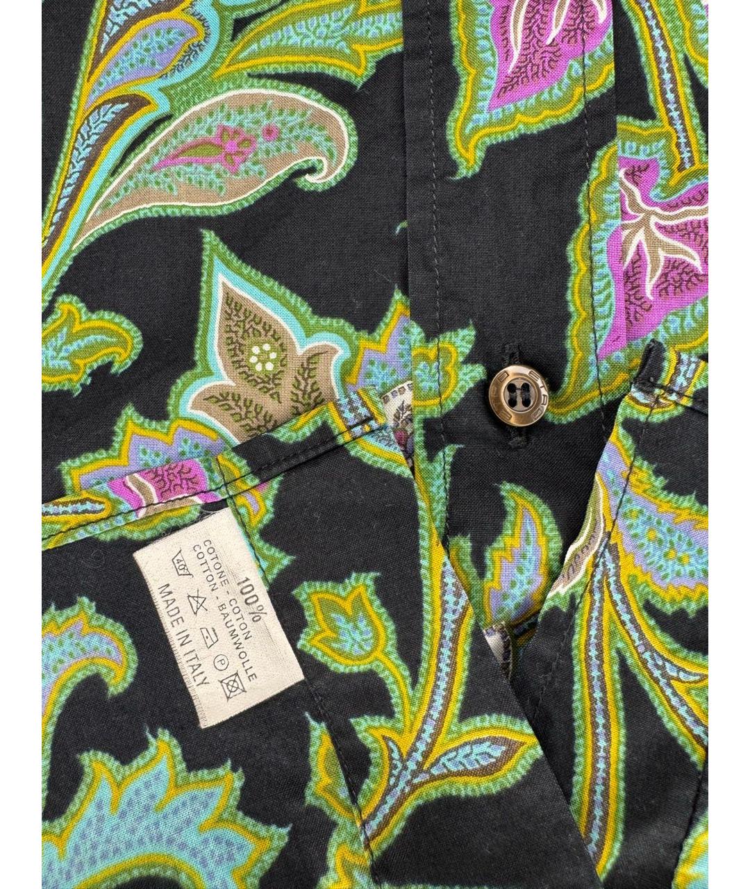 ETRO Зеленая хлопковая кэжуал рубашка, фото 4