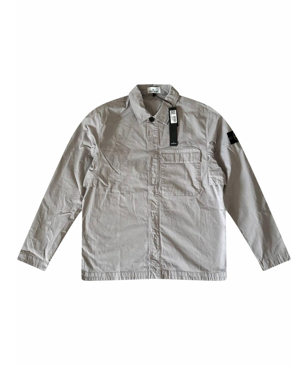 STONE ISLAND Серая хлопковая куртка, фото 1