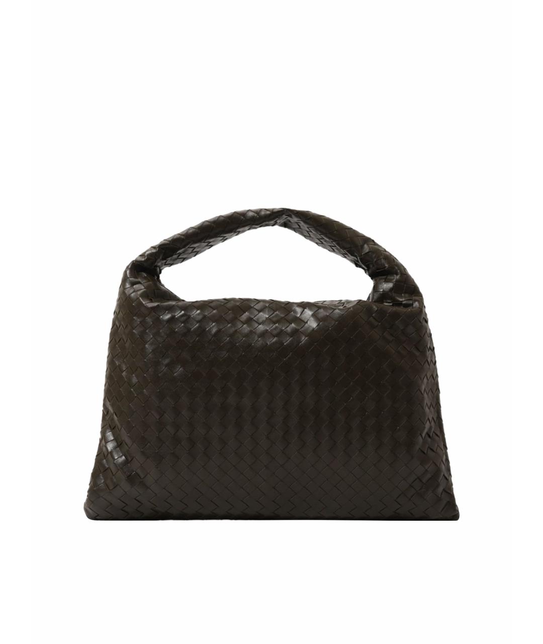 BOTTEGA VENETA Хаки кожаная сумка тоут, фото 1