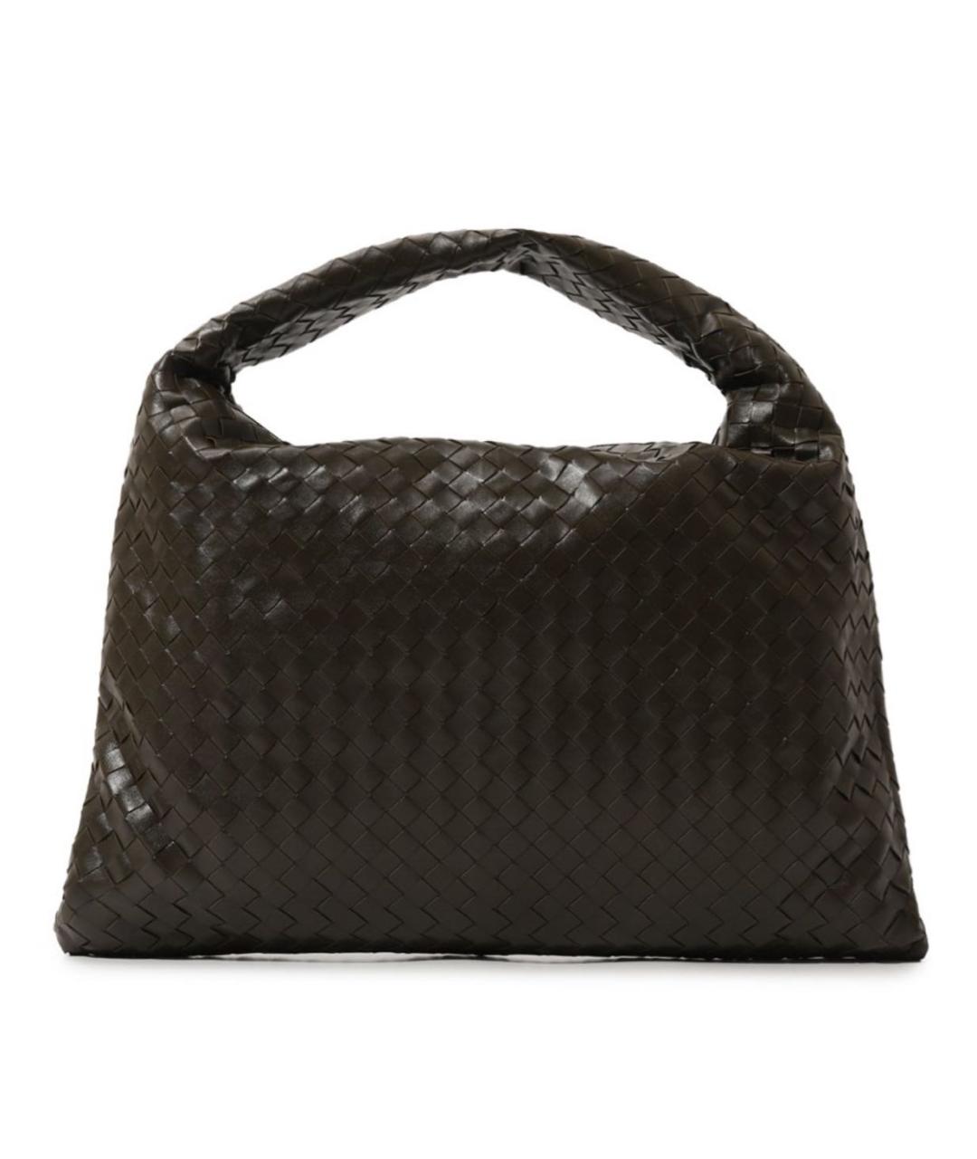BOTTEGA VENETA Хаки кожаная сумка тоут, фото 9
