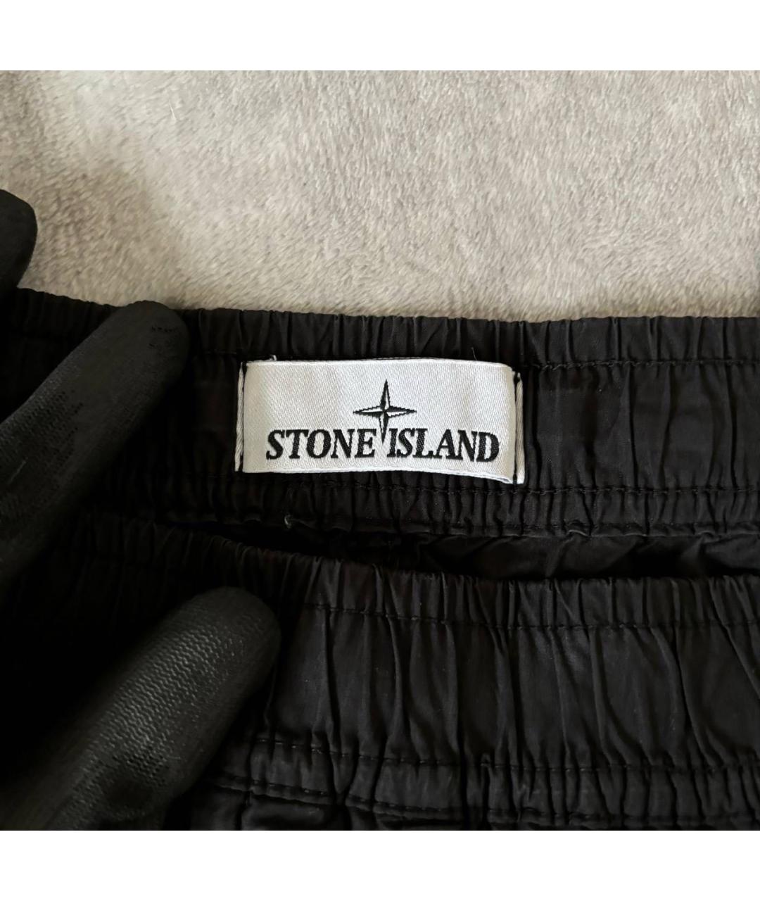 STONE ISLAND Черные повседневные брюки, фото 3