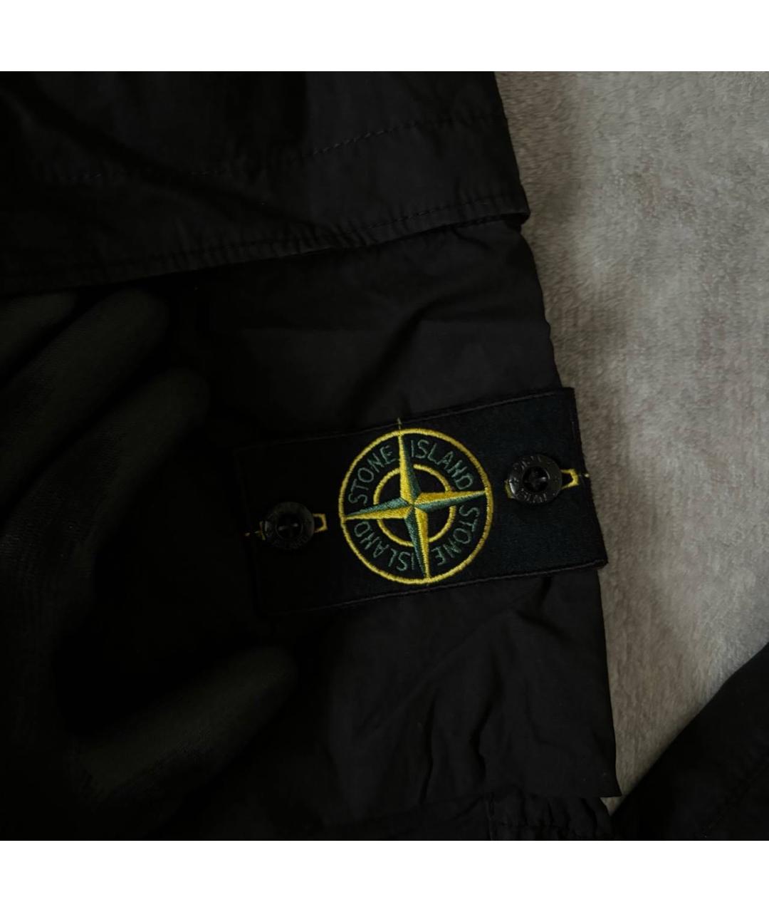 STONE ISLAND Черные повседневные брюки, фото 4