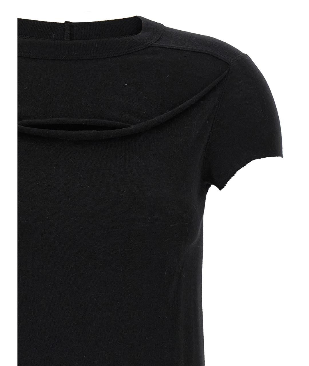 RICK OWENS Черная полиамидовая футболка, фото 3