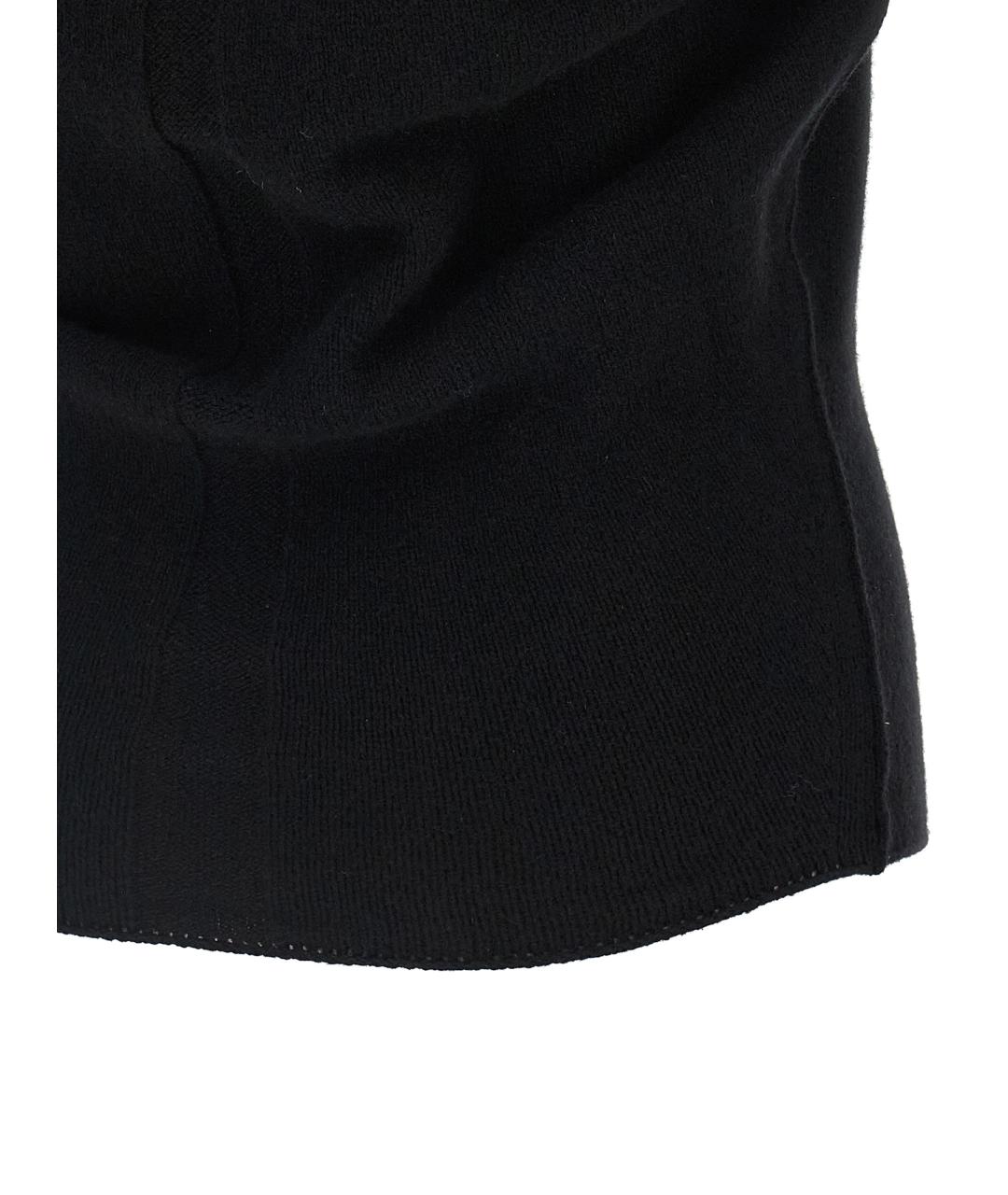 RICK OWENS Черная шерстяная жилетка, фото 4