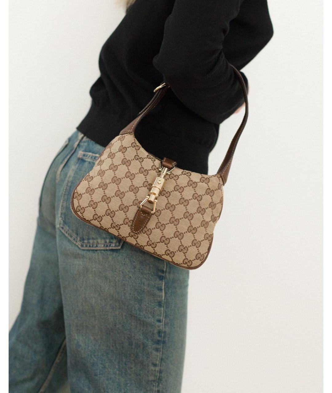 GUCCI Коричневая сумка с короткими ручками, фото 4