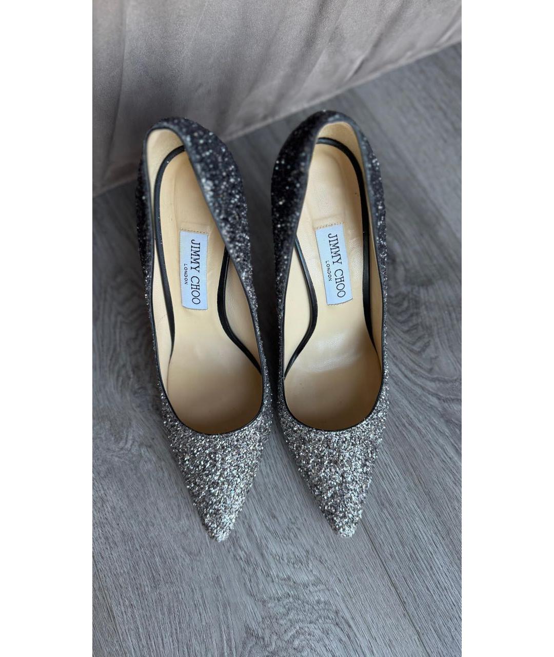 JIMMY CHOO Серебряные туфли, фото 2