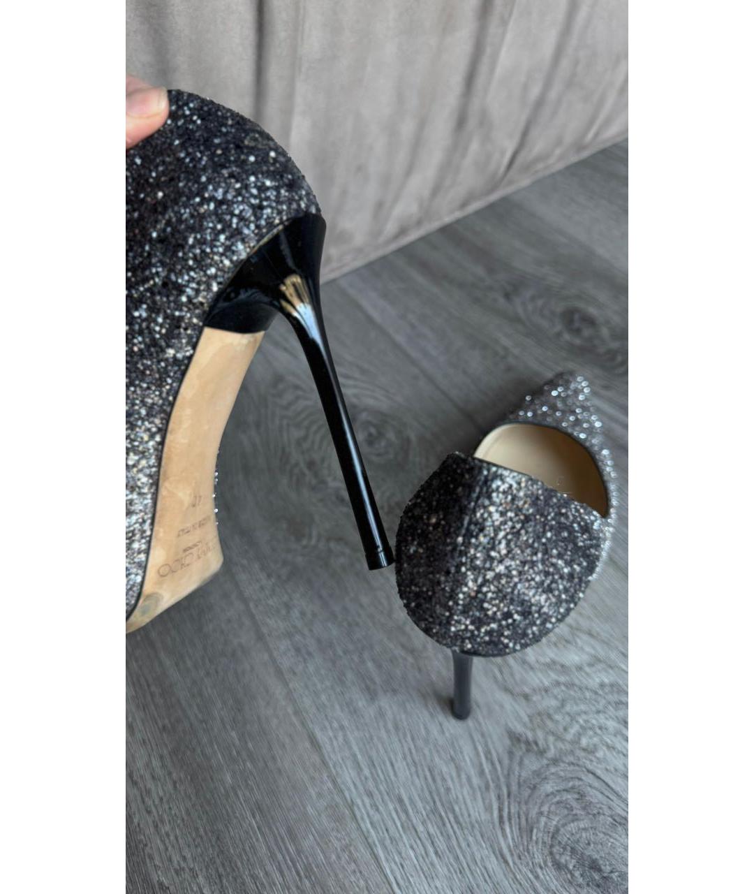 JIMMY CHOO Серебряные туфли, фото 3