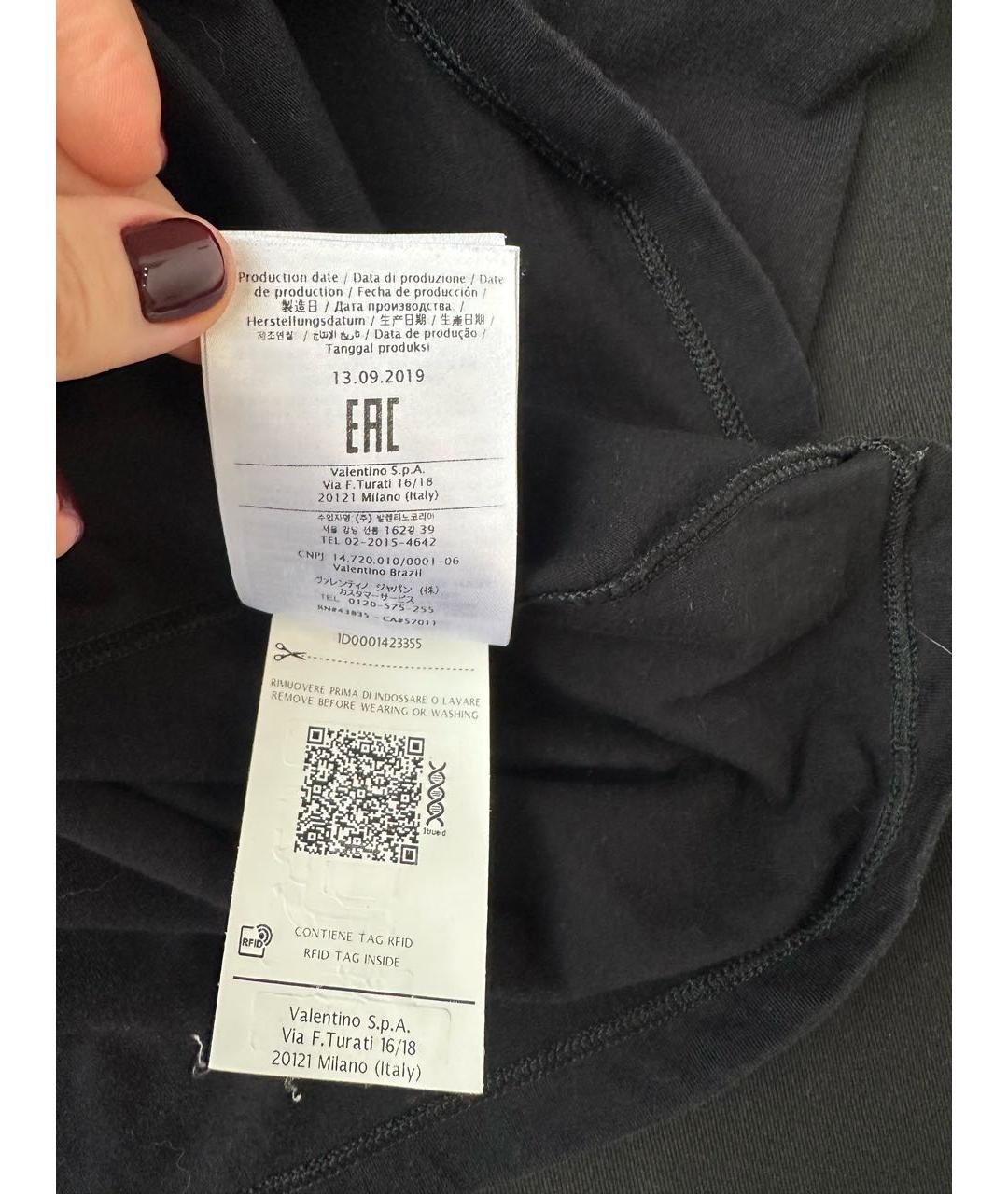 VALENTINO Черная футболка, фото 6