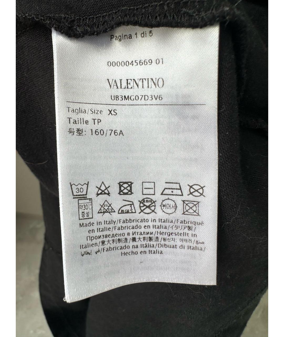 VALENTINO Черная футболка, фото 4