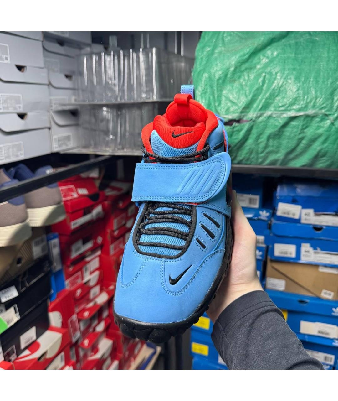NIKE Синие высокие кроссовки / кеды, фото 2