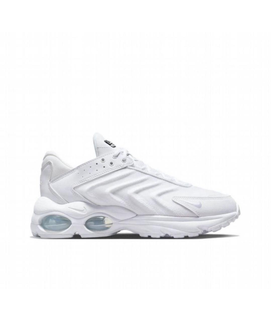 NIKE Белые текстильные низкие кроссовки / кеды, фото 9