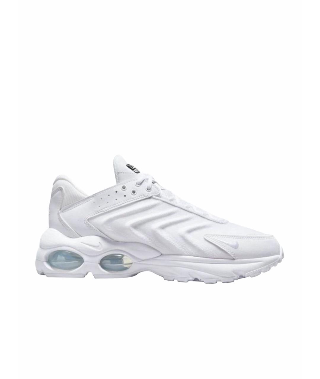 NIKE Белые текстильные низкие кроссовки / кеды, фото 1