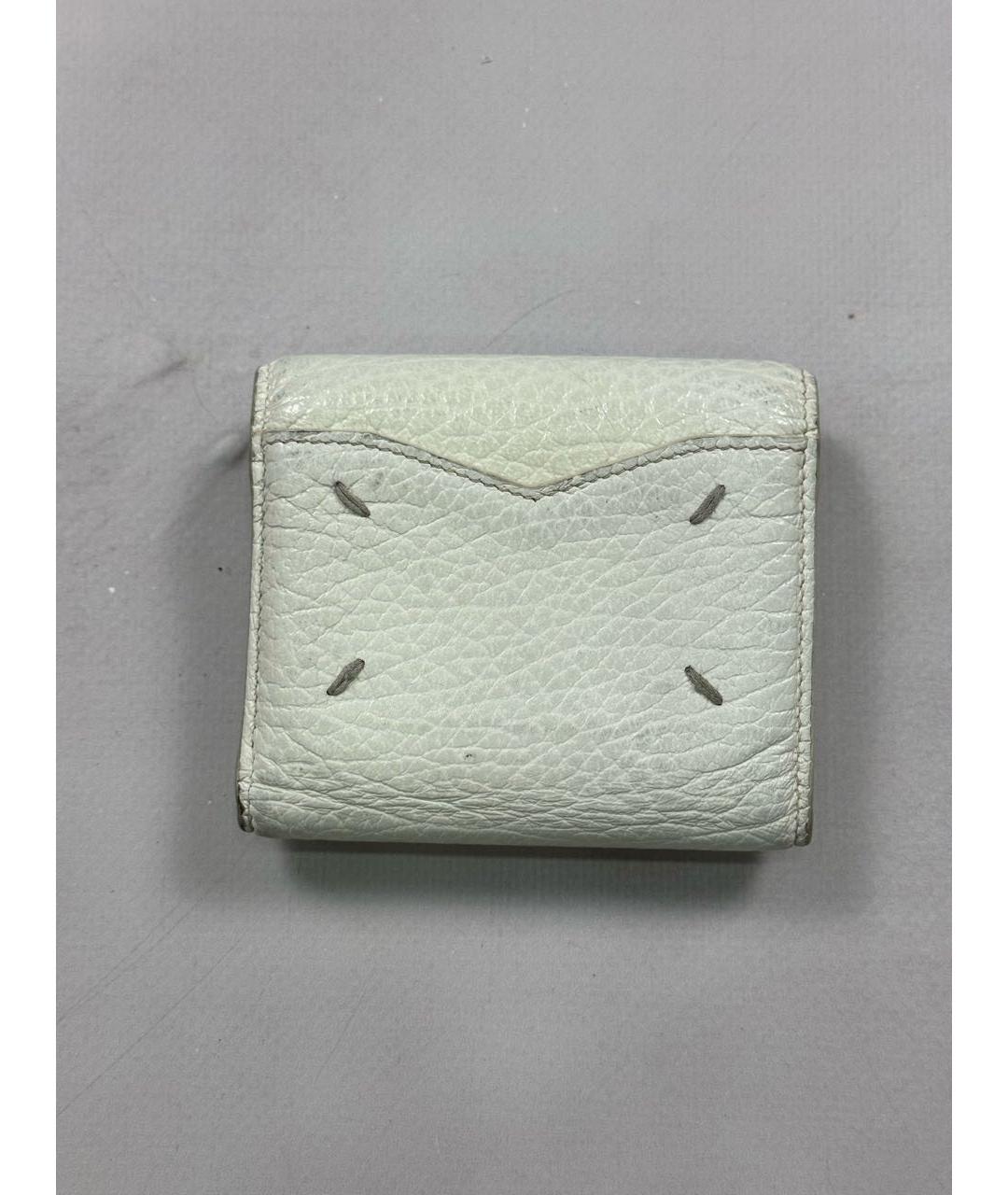 MAISON MARGIELA Белый кожаный кошелек, фото 9