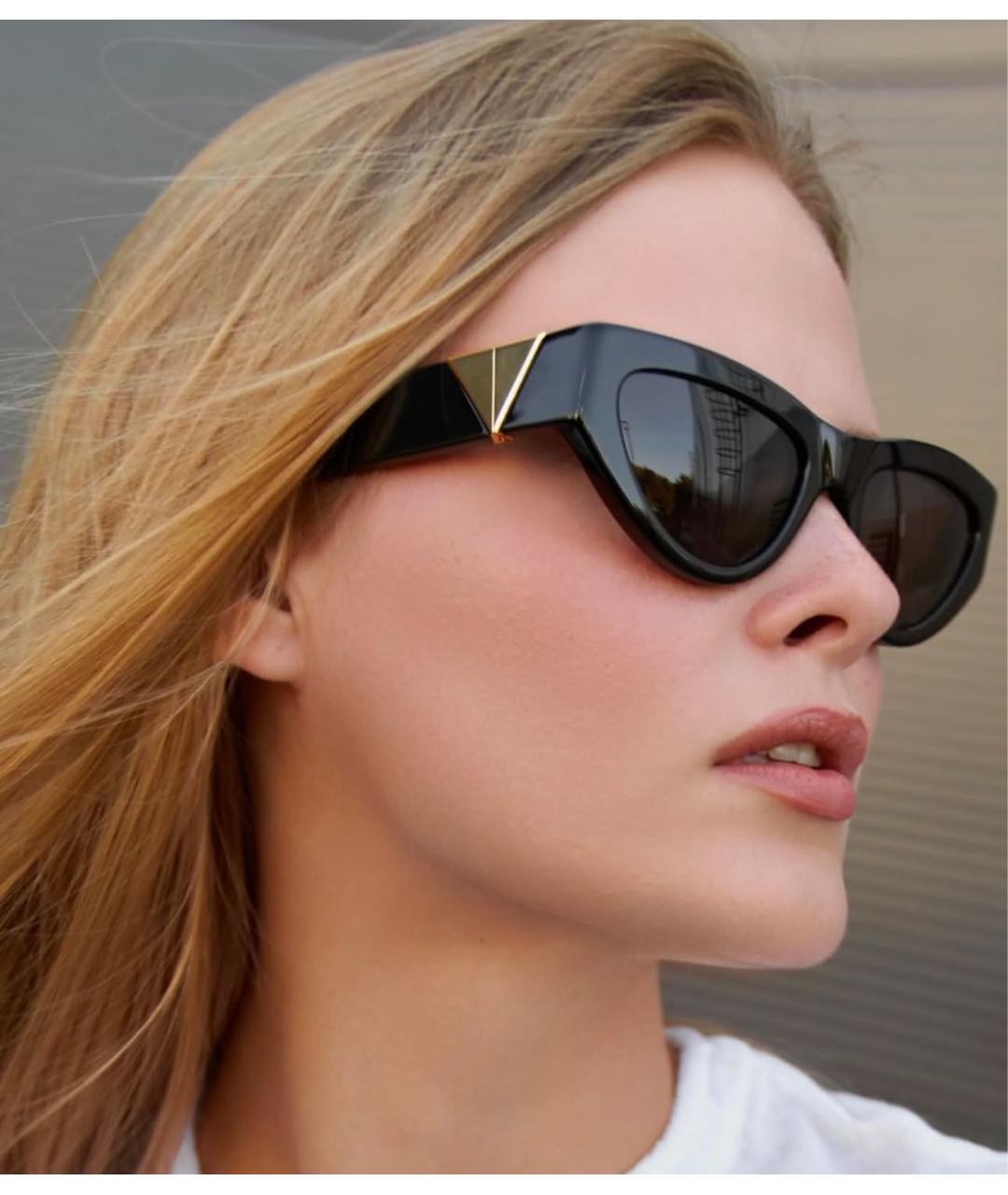 BOTTEGA VENETA Черные пластиковые солнцезащитные очки, фото 7