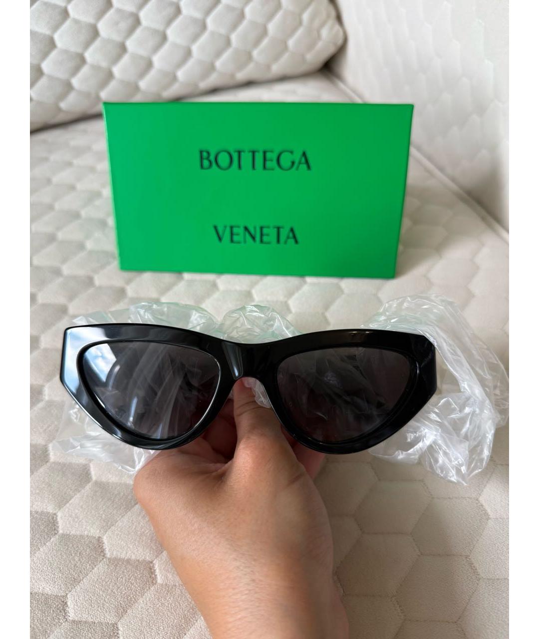 BOTTEGA VENETA Черные пластиковые солнцезащитные очки, фото 6