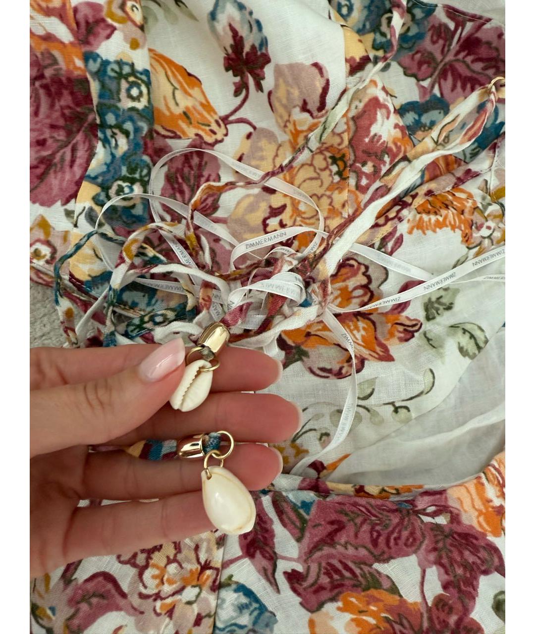 ZIMMERMANN Мульти хлопковое повседневное платье, фото 2