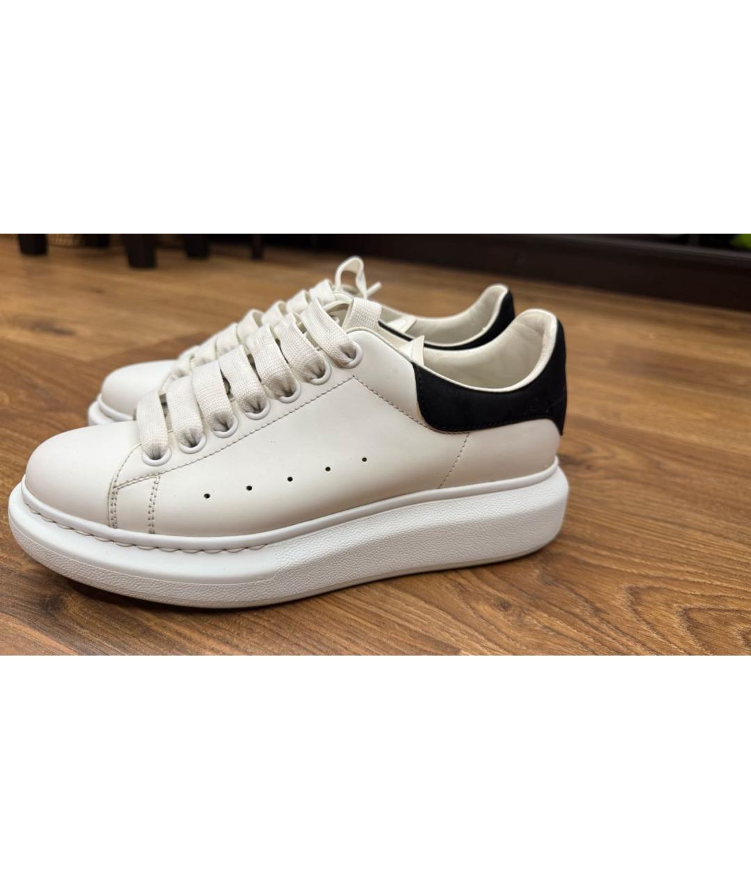 ALEXANDER MCQUEEN Белые кожаные кроссовки, фото 7