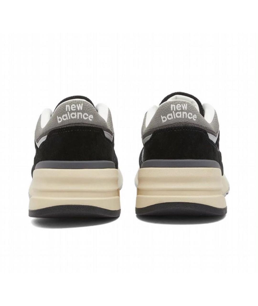 NEW BALANCE Черные замшевые низкие кроссовки / кеды, фото 4