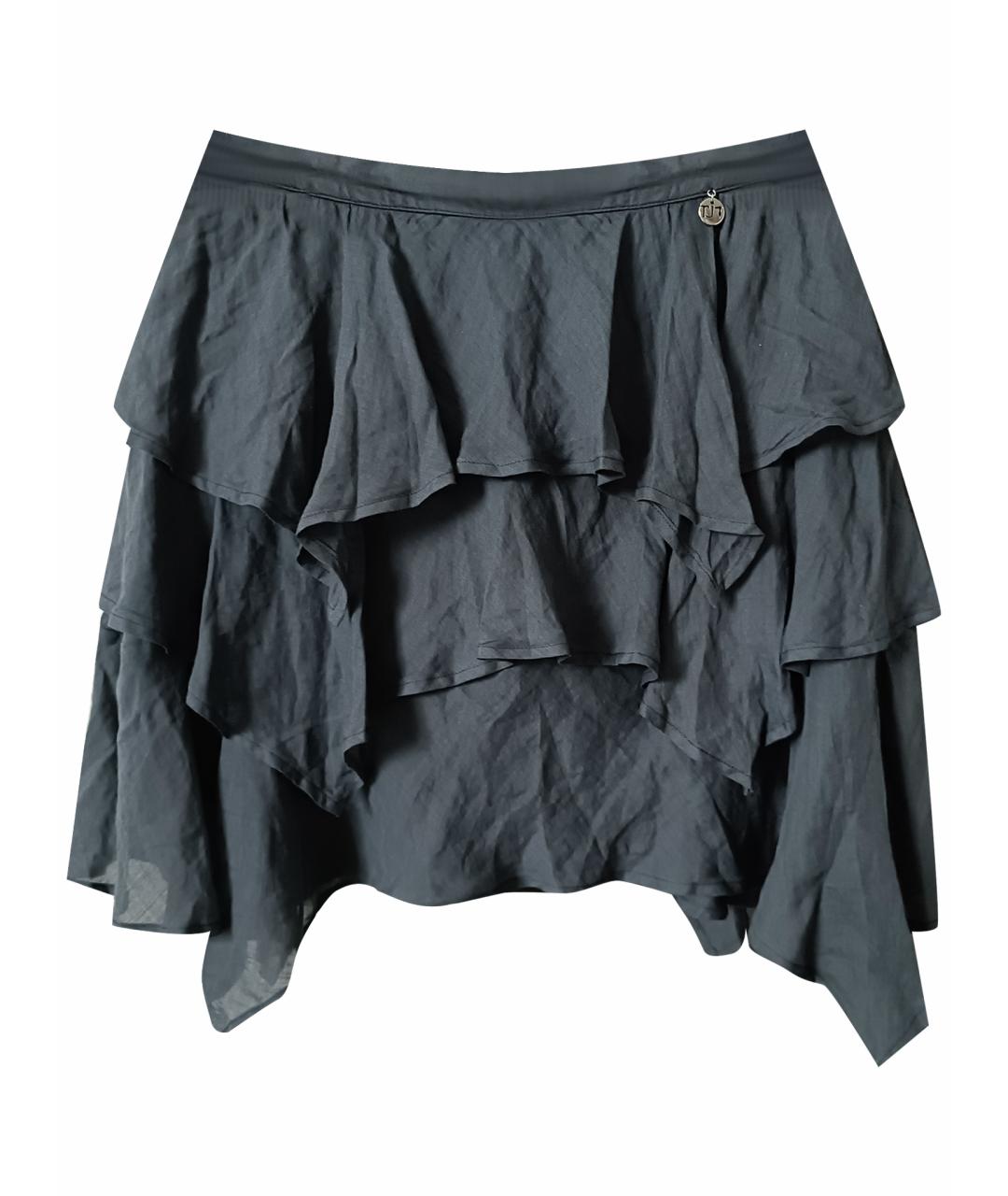 TRUSSARDI JEANS Синяя юбка мини, фото 1